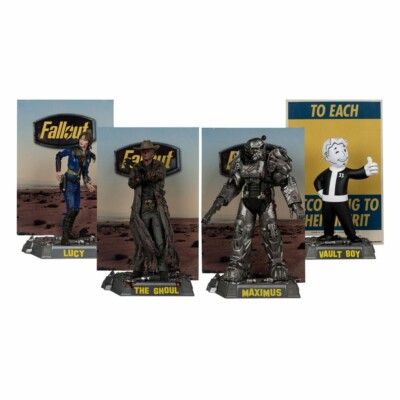 FALLOUT Movie Maniacs Lucy Maximus The Ghoul & Vault Boy Action Figure McFarlane