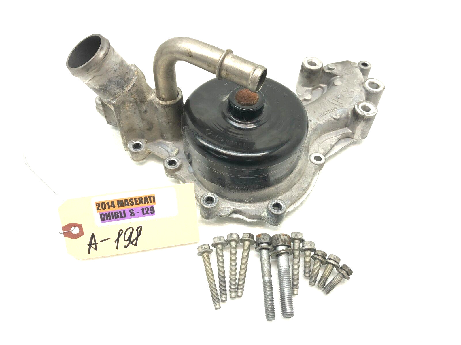 2014-2019 MASERATI GHIBLI SQ4 3.0L V6 WATER PUMP W/ PULLEY OEM 55K.