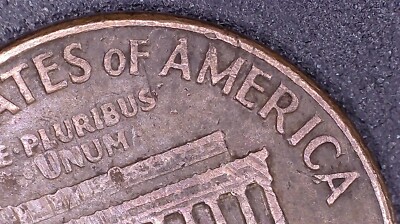 1962d Lincoln Penny Error#0106 Struck Fragment , Re-Punched