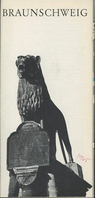 1965 Braunschweig German Travel Brochure/ Map
