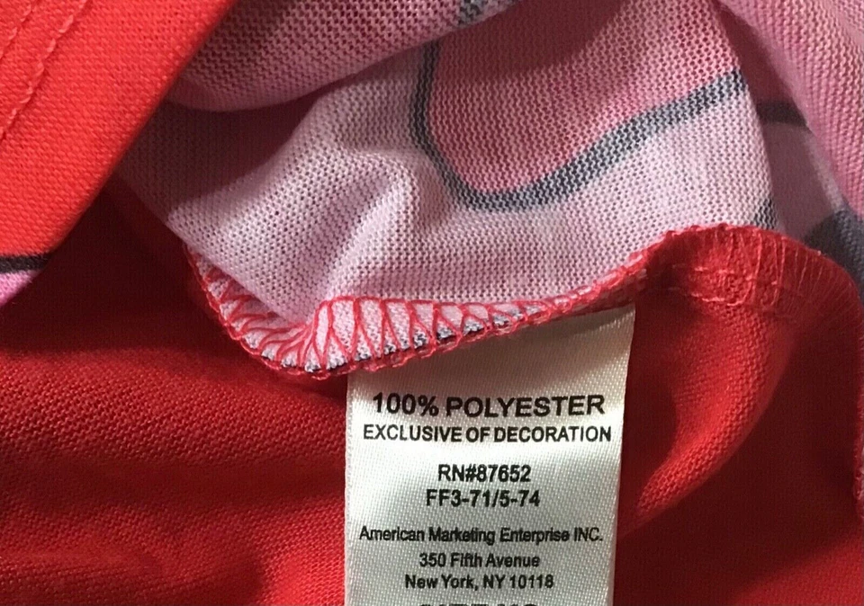 Girls’ Disney 2-pc Short Sleeve Minnie Mickey Mouse Heart Love Pajama Red XS L - Image 4 of 4