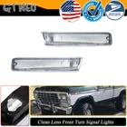 L&R Front Clear Park Signal Marker Light For 73-79 Ford F-150 Truck 78-79 Bronco