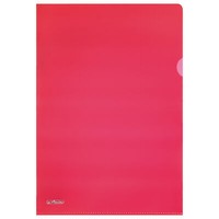 "10 Herlitz AktenhüLlen \"Pyramide\" / SichthüLlen / Din A4 / Farbe Rot"