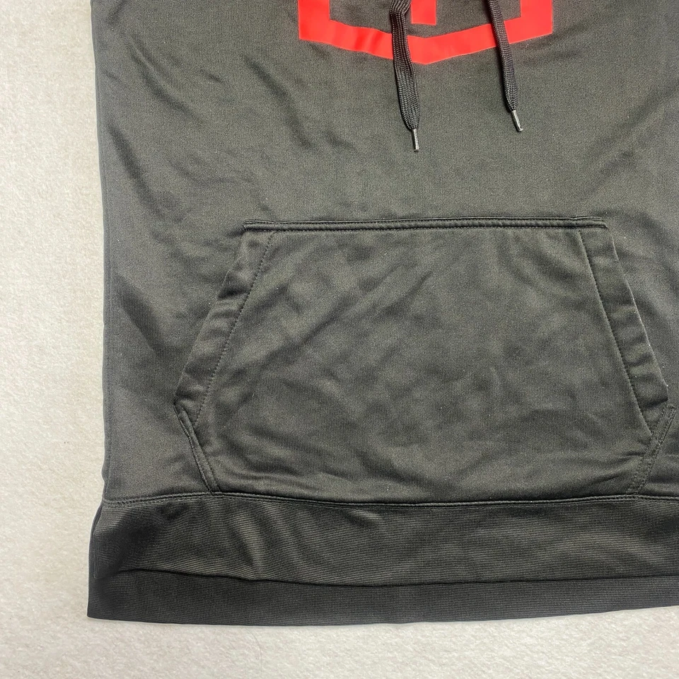 复古 Tap Out 连帽衫女式小号黑色无袖套衫标志运动衫 — 第 4/4 张图片