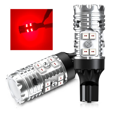 #ad Canbus 921 912 Red LED Bulbs Rear Turn Signal Light Super Bright Error Free 2x $30.99