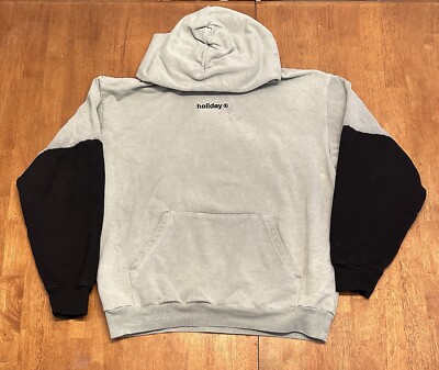 Nick Holiday Hoodie Sweatshirt Large Street wear Art Mint Green