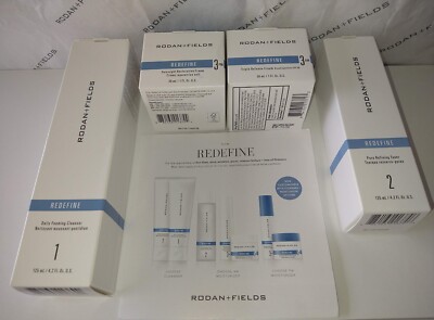 Rodan + and Fields Redefine Regimen New Formula 4 Piece Set New Sealed Exp 02/25
