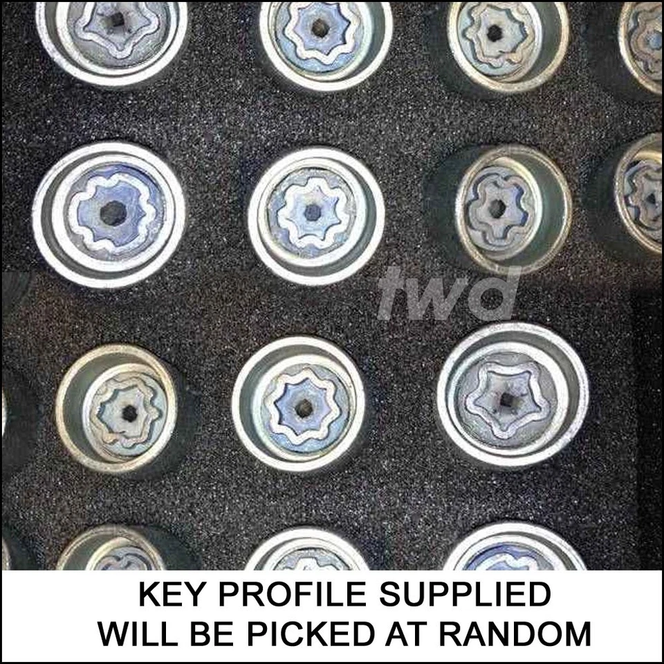 PERNOS DE BLOQUEO DE RUEDA DE ALEACIÓN NEGROS BMW X5/X6 (2007+) E70 E71 F15 F16 BIRLOS [Ke] Foto 2 de 4