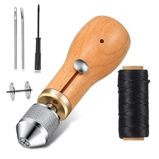Leather Sewing Awl Kit Craft Tools Cow Leather Carving Tools P6S74647