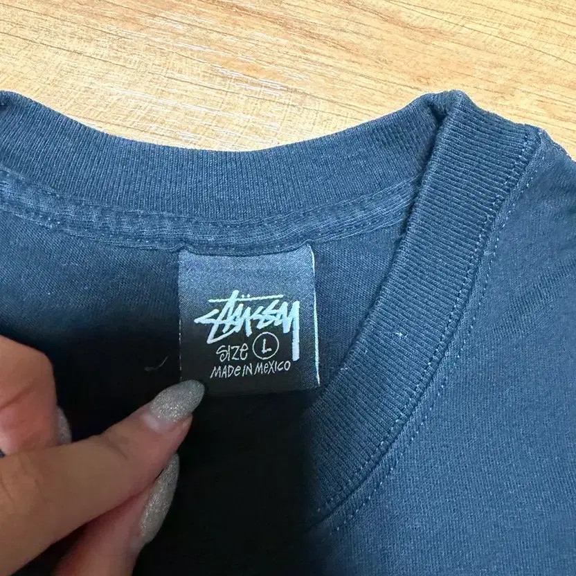 Stussy Black Short Sleeve T-Shirt, Size L, Authentic thumbnail 5