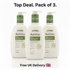 Aveeno Daily Moisturising Body Lotion, With Soothing Oats & Rich 500 ml (Pack 3)