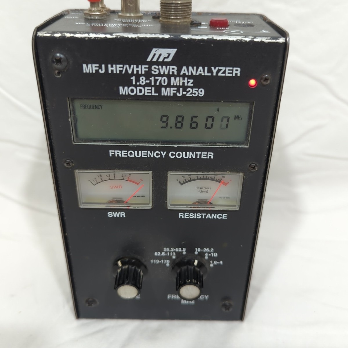 WORKING MFJ-259 HF/VHF SWR Analyzer 1.8-170 MHz Antenna Tester