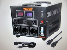 VEVOR Voltage Converter Transformer 3000 Watt Up/Down Transformer 110/220 Volt
