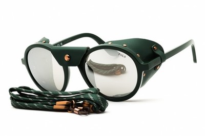 POLO RALPH LAUREN PH4216QU 5596Z6 Sunglasses Green Frame Grey Mirror Lens 52mm