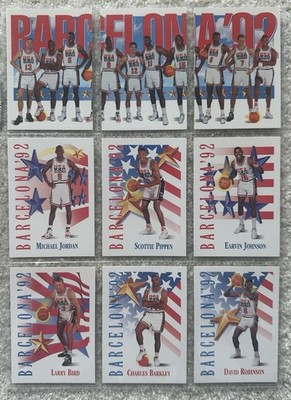 1992 skyboxJotdan Barcelona  Dream Team  17 Card Set+ Drexler   Bonus 