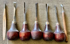 Lot of Gun Stock Carving Tools Chisels