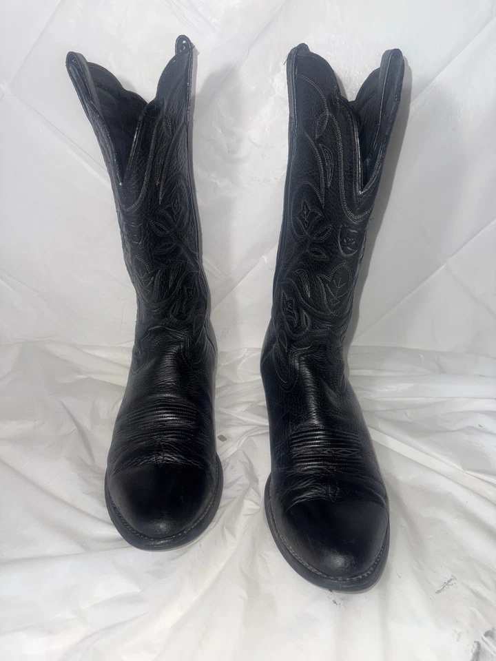 Ariat Heritage Western Black cowboy boots Size 10 - Image 3 of 4