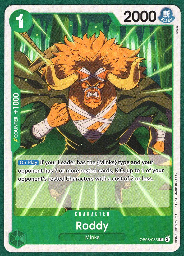 Roddy - Two Legends OP08-033 - One Piece CCG Card