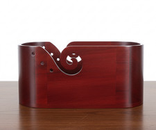 Wooden Yarn Bowl Wool Ball Holder Knitting Bo...