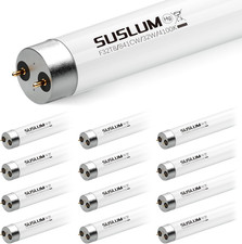 12 Pack F32T8/841 32W T8 Fluorescent Tube Light Bulb, 48-Inch G13 Base, 4100K Co