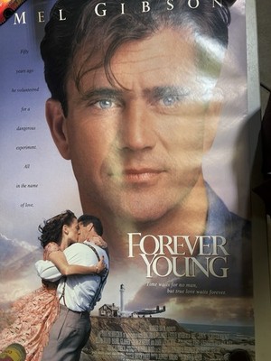 FOREVER YOUNG MOVIE POSTER Original SS 27x40 Rolled MEL GIBSON 1992