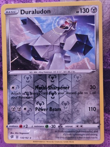 Duraludon 138/192 Holo Rare Rebel Clash Pokemon Holo Near Mint