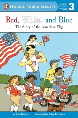Red, White, and Blue (All Aboard Reading) - Paperback NEW Herman, John 1998-04