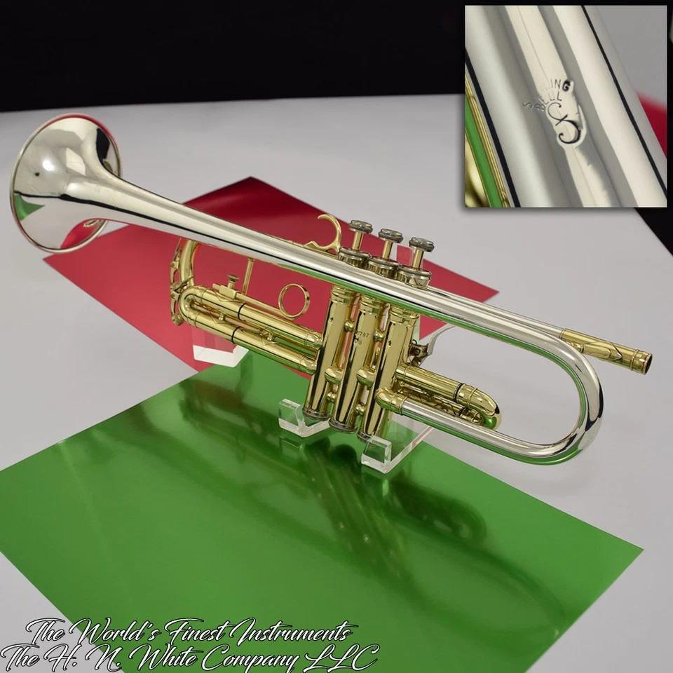 Trompeta plateada sinfónica Super 20 1965 vintage King H. N. White SN: 400787 Foto 3 de 4