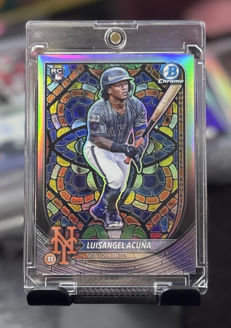 2025 Bowman Chrome • LuisAngel Acuna (RC) Etched In Glass Refractor Case Hit 🔥
