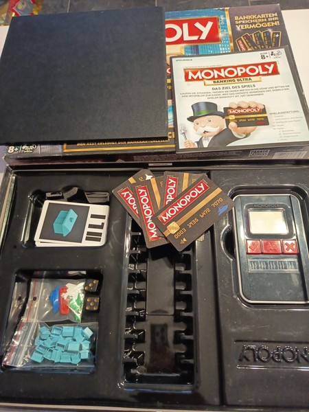 Original Hasbro Brettspiel Monopoly Banking Ultra Deutsche Version Komplett-image