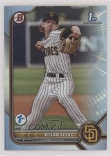 2022 Bowman Draft 1st Edition Sky Blue Foil Dylan Lesko #BD-27 7c7