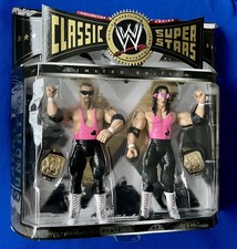 WWE Classic Superstars Hart Foundation Bret HitMan Jim The Anvil Neidhart Figure