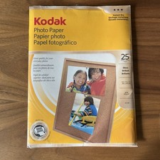 Photo Paper Kodak Gloss Photo Paper 8.5 x 11 Instant Dry 25 Sheets NEW Sealed