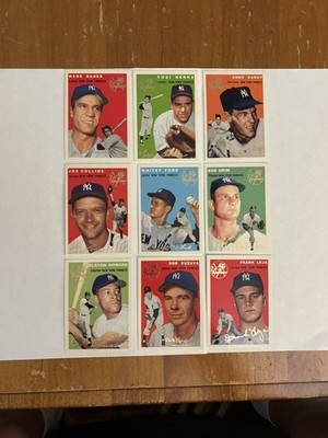 1994 Topps Archives New York Yankees 1954 Reprints Complete Gold Team Set (18)