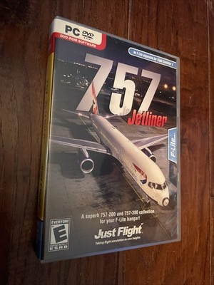 757 Jetliner - Just Flight Microsoft Flight Simulator X - W/Manual - Very Good