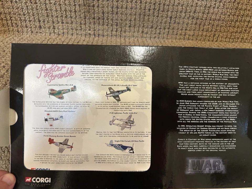 Corgi 1:120 A Century of War Fighter Scramble 6 Plane Set WWII No. CSFS01006 - Image 4 of 4