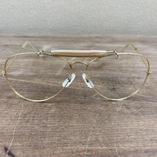 Vtg B L Ray-Ban RB3030 Sunglasses Outdoorsman Gold Brow Bar FRAMES ONLY 62-14