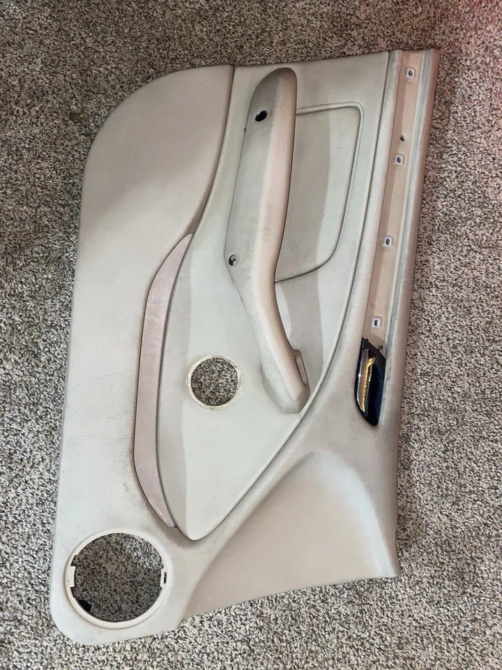 BMW E46 Front Left Driver Door Panel Hellbeige 323i, 330xi, 325i, 325xi, 330i, - Image 2 of 4