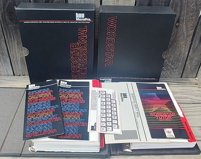 Vintage 1980 Micropro Wordstar Professional IBM PC DOS 5 1/4'' 9 Software Disks