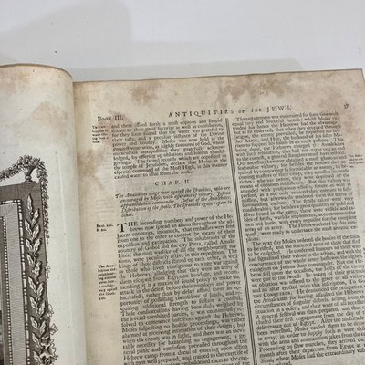 The Works of Flavius Josephus 1785 Maynard ANTIQUE Judaism History