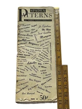 1957 Spadea Sewing Pattern Book, Designer Dresses Cardin, Chapman, Scaasi, Vera