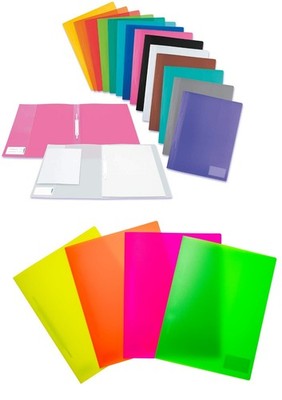 HERMA Schnellhefter A4 stabile PP-Folie m. Etikett & Einstecktasche in 18 Farben