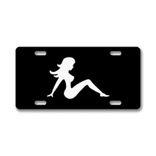 Mud Flap Trucker Girl License Plate Novelty Vanity Plate Car Tag