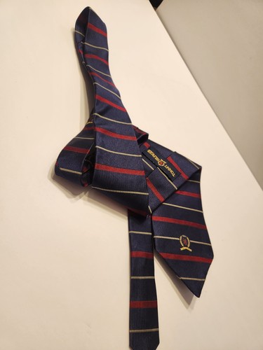Tommy Hilfiger Ties. Set Of 2. 100% Silk. Classic Colors/red/blue/yellow/striped - Picture 5 of 14