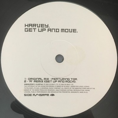 Harvey - Get Up And Move - UK 12'' Vinyl - 2002 - Go Beat