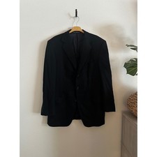Ermenegildo Zegna Su Misura Wool Cashmere Navy Men's Suit Three Button Blazer