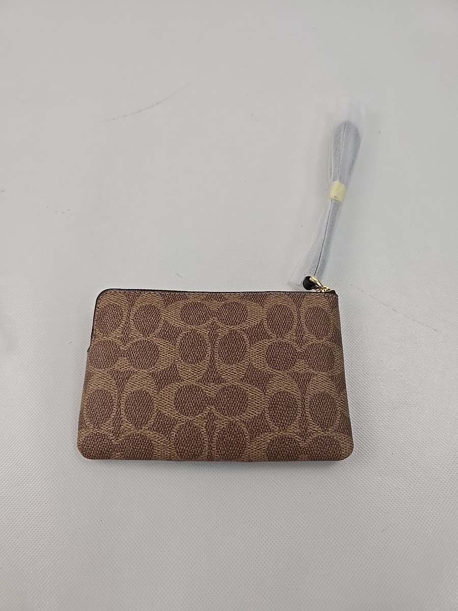 Coach Corner Zip Wristlet Charcoal/Black/GunMetal CW854 for sale Coach Corner Zip Wristlet Charcoal/Black/GunMetal CW854 for sale