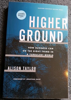 Higher Ground by Alison Taylor  PAPERBACK Advance reader's copy 2024