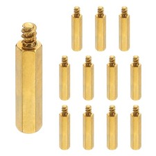 12Pcs M4 25+6mm Hex Standoff Spacer, Threaded Standoff Spacer Hexagonal Spacers