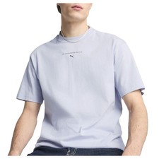PUMA Graphics The Cat Crew Neck Short Sleeve T-Shirt Mens Blue Casual Tops 6294